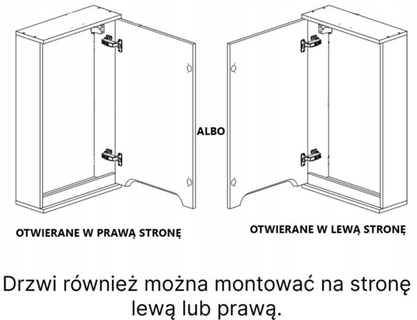 Szafka boczna łazienkowa wisząca szary mat/dąb 75x30x30 - obrazek 8